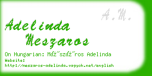 adelinda meszaros business card